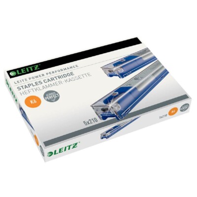 5er Pack Heftklammer-Kassette K6 (26/6) für Leitz Block-Heftgerät 5551
