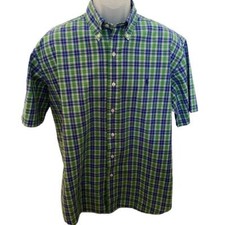 RALPH LAUREN Blake Checkered Plaid Button Down Shirt Men M Medium