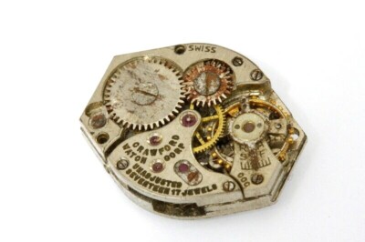 Swiss Crawford Waton manual wind FEF360 watch for repairs /parts           -4393