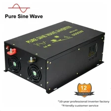6000W Pure Sine Wave power Inverter 72V  to 110/220V RV/Truck/Car/Home Solar