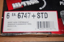 Hi Tech 6747 STD Pistons Set of 6 for Buick 3.8L