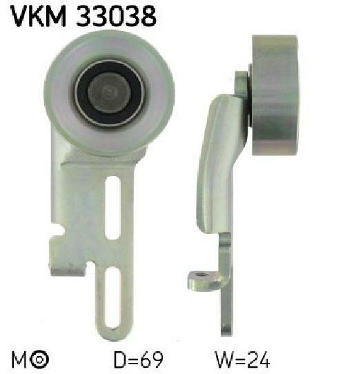 Original SKF Spannrolle Keilrippenriemen VKM 33038 FüR CitroëN Peugeot-image