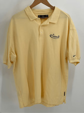 Nike Golf Polo Shirt Men's Size XL Yellow Deutsche Bank Championship