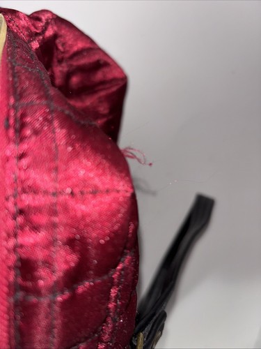 LANCOME SIGNATURE WEEKENDER PARIS FINALE QUILTED RED MAROON - Picture 8 of 10