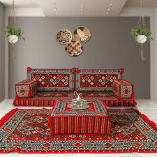 Arabic floor seating,majlis,corner floor sofa,floor cushions,rug,pouffe,ottoman