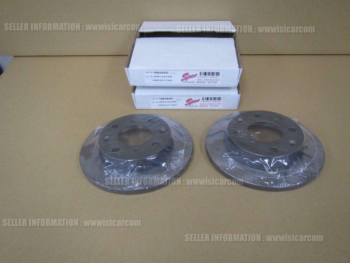 ハッピー JDM REPLACEMENT PREMIUM FRONT BRAKE ROTOR SET JFBK 106242G FOR
