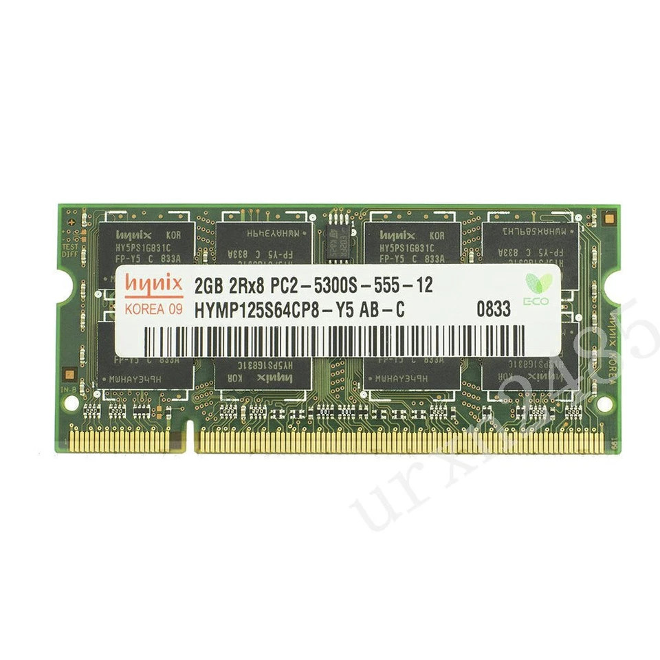 Für Hynix 2GB 1GB DDR2-667MHz PC2-5300S 200Pin SODIMM Notebook Speicher Non-ECC
