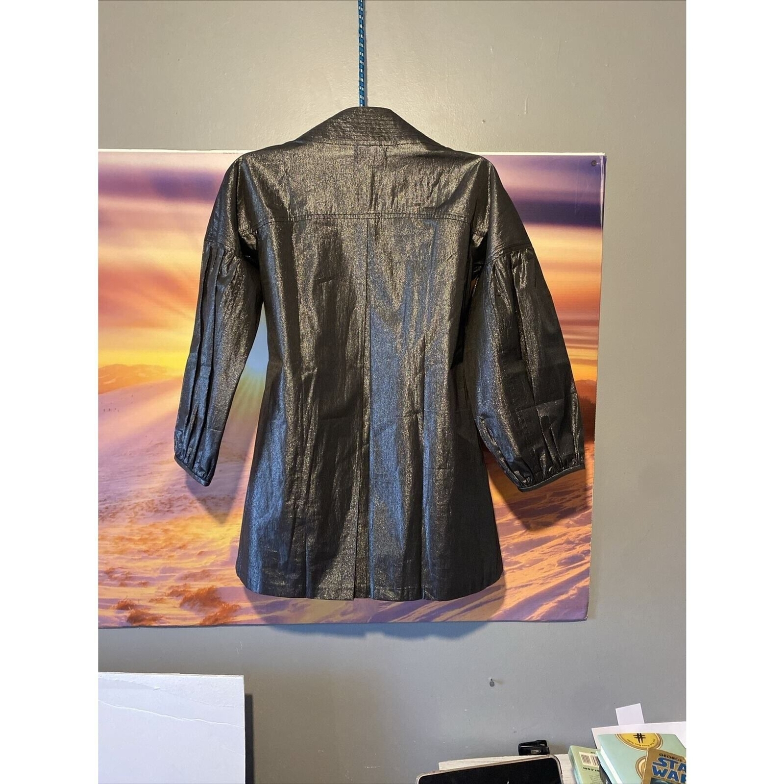 Sofia Design Spring Coat Light Overcoat Large Shi… - image 2