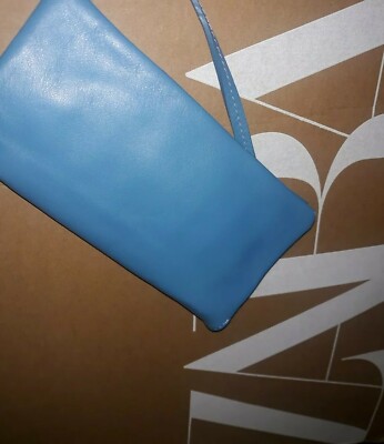 nyalon RARE! ZARA WOMAN NEW LIMITED EDITION SMALL LEATHER CROSSBODY BLUE