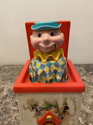 Fisher-Price Jack in the Box Puppet 138 Works Vintage 1970 Toy Works ...