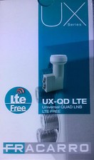 LNB ILLUMINATORE OCCHIO PARABOLA 4 USCITE FULL HD SKY UX-QD FRACARRO lte free