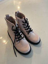 Girls Art Class Target Pink Blush Zoe Combat Boots Size 3