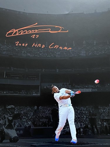 VLADIMIR GUERRERO JR. signed auto 16x20 photo Toronto Blue Jays BAS Witness - Picture 2 of 3