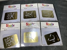 Sizzix Embossing Folder 6 Chinese Characters Nice Clean Condition Love Faith