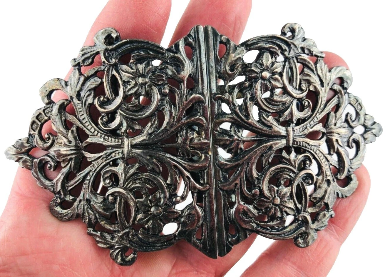 Hebillas de Cinturón Vintage Plata Victoriano