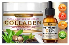 #1 BEST Anti Aging Vitamin C Serum Vitamin E & Hyaluronic Acid collagen cream 