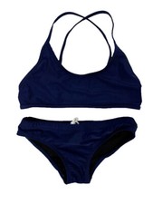 Junior Guard 2-Piece THIN Strap Swimsuit Navy READ SIZING 