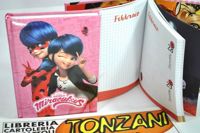 PANINI MIRACULOUS DIARIO STANDARD 12 MESI NON DATATO ROSA LADY BUG OFFERTA °