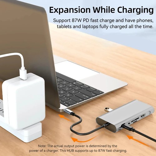 USB C HUB Adapter 11 in 1 with USB 3.0 4K-HDMI PD Docking Station For PC&Laptop - Picture 3 of 12