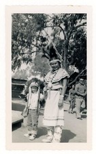 1956 Knotts Berry Farm & Ghost Town American Indian Woman Character Photograph