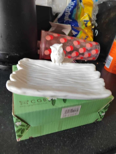 Porcelain - Owl ring dish By: woodland. Boxed