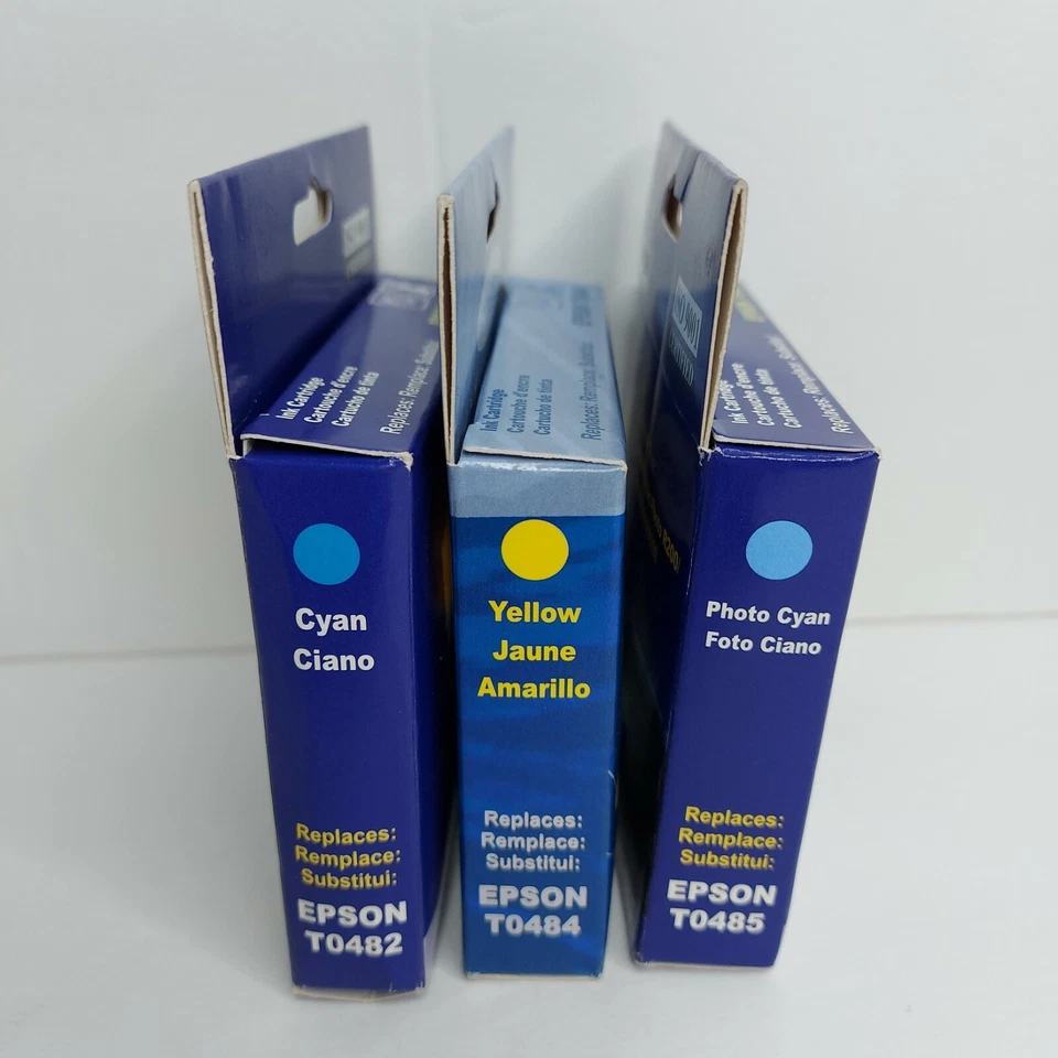 For Epson Set of 3 Pack Insten Ink T0482 T0484 T0485 Expire 2006 - Image 2 of 4