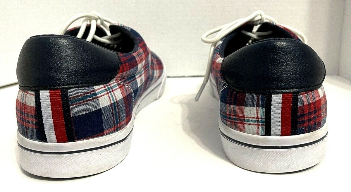 Tommy Hilfiger Men\'s Phero3 Sneaker - Plaid RWB RWBKNTWH-2.jpg main image 3