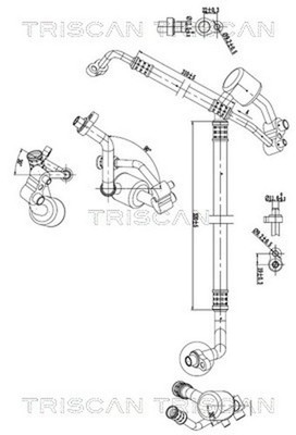 TRISCAN Hochdruck-/Niederdruckleitung Klimaanlage 9010 24009 für OPEL ZAFIRA P12