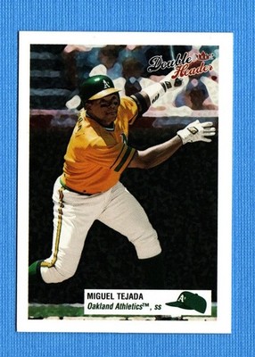 2003 Fleer Double Header #4 Miguel Tejada Oakland Athletics
