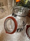 Rare Vintage 70’s Glass Kitchen Canisters Set of 4 Canisters by Triomphe France — photo 10