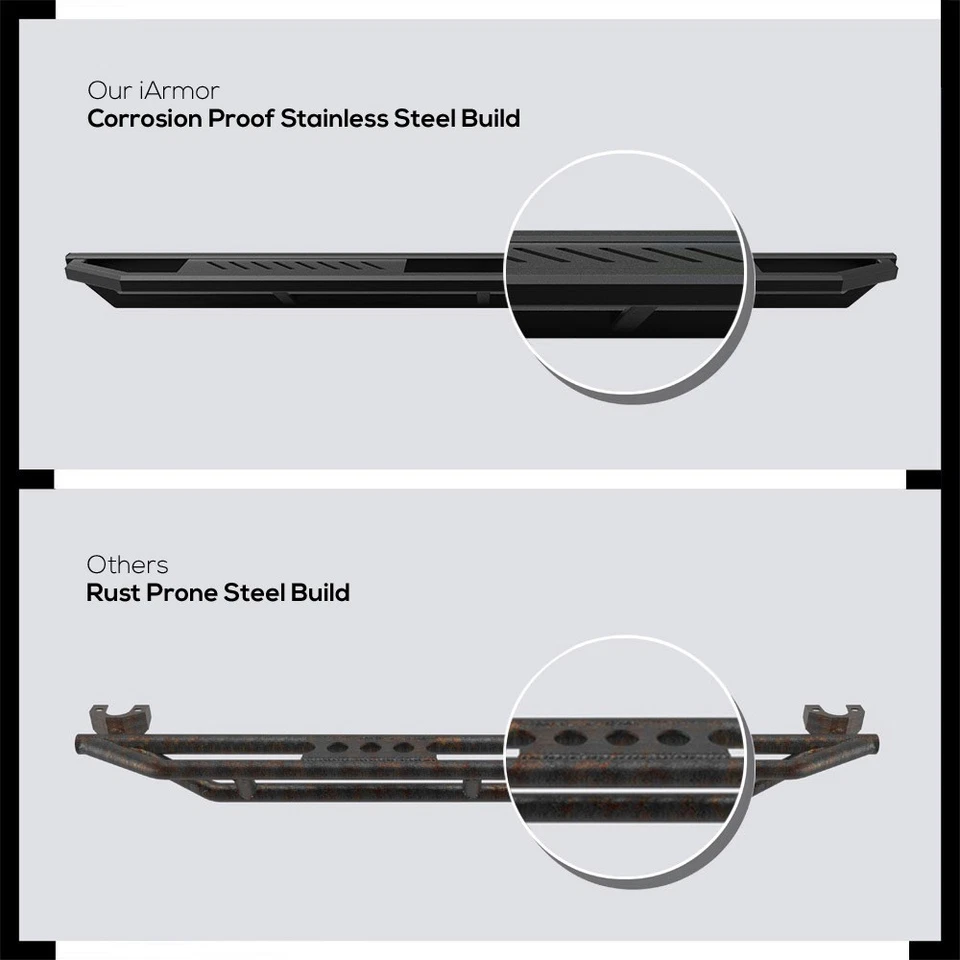 iArmor 6.5in Off-Road Style Nerf Bars Fit 95-04 Tacoma Xtra Cab Foto 3 de 4
