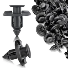 100x New Plastic Rivet Bumper Fender Push Clips Fastener 8mm for Nissan Infiniti