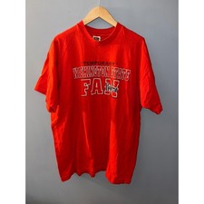 Vintage Nebraska Huskers TEMPORARY FAN T Shirt 1997 Red XXL Fruit of the Loom