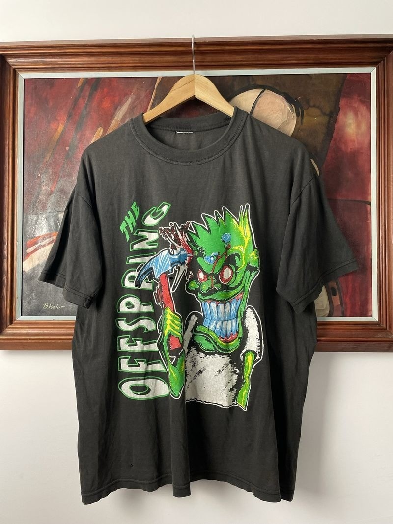 The Offspring Vintage 90s Rock Band Rare Hammer Reprint Tshirt
