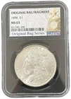 1898 Morgan Silver Dollar NGC MS63 Black Core Original Series Bag Fragment Label