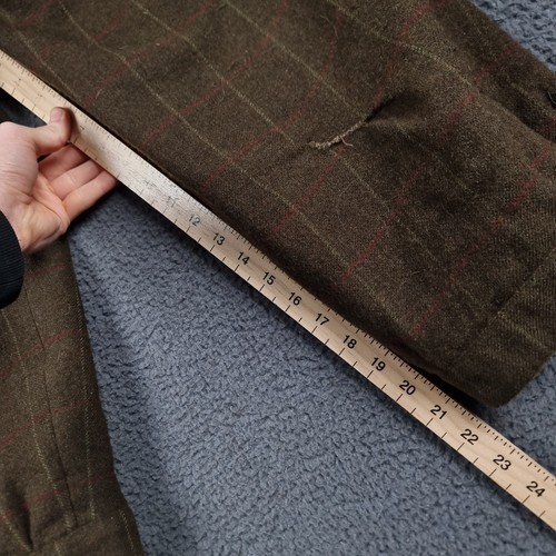 LAKSEN Trousers Mens 40 Green 100% Wool Tweed Goretex Shooting Breeks Plus Fours - Picture 11 of 17