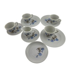 Vintage Porcelain Miniature Tea Set 11pc Made in Japan Incomplete