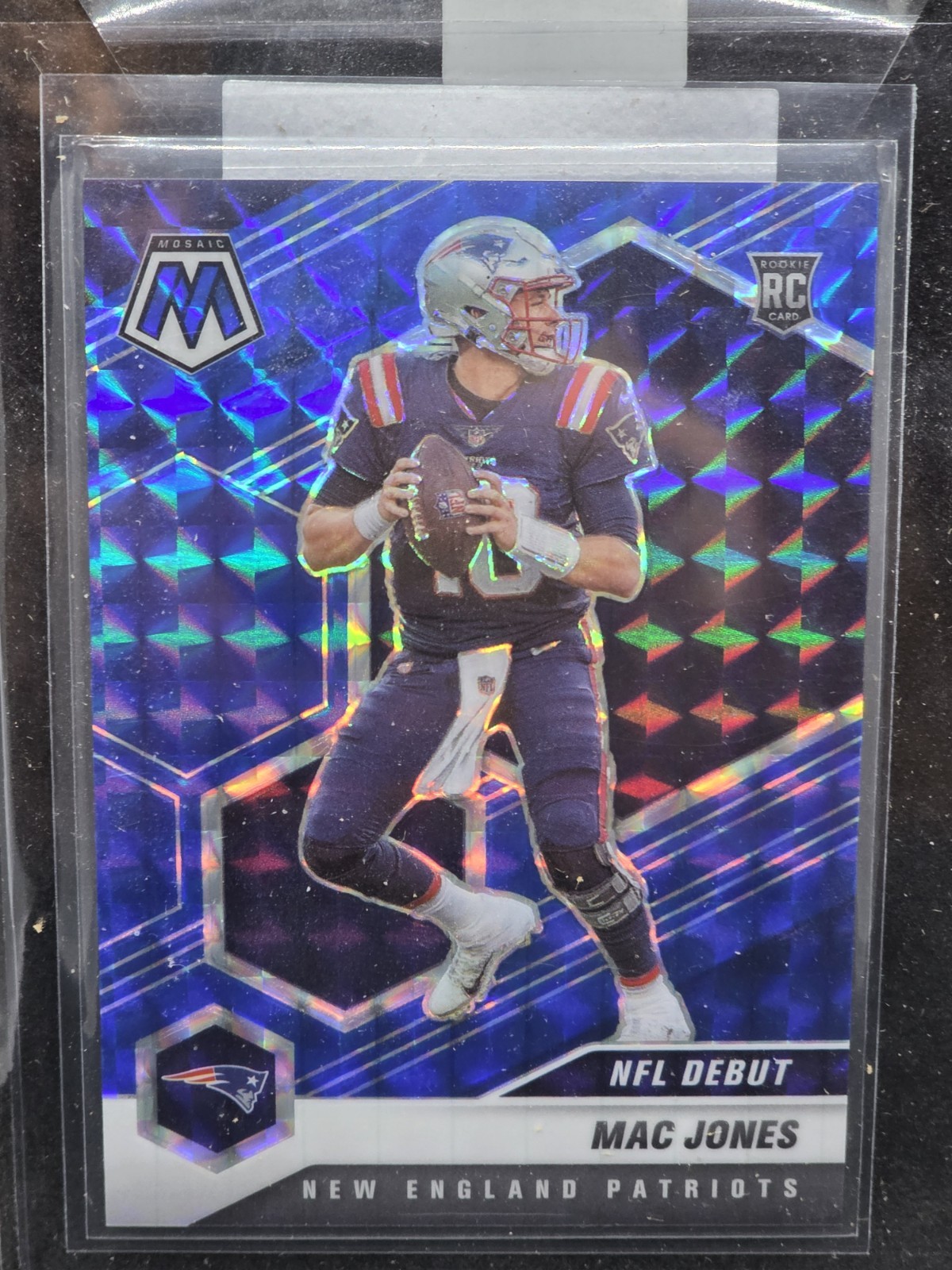 Mac Jones 2021 Panini Mosaic Prizm Blue RC # 54 /99 #245 RC Rookie