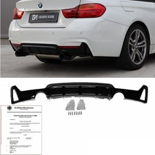 Diffusor Sport-PERFORMANCE Schwarz Glanz 435 passend f�r BMW F32 F33 F36 M-Paket