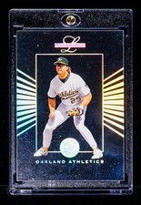 Mark McGwire RARE REFRACTOR HOLO PRIZM INVESTMENT CARD Oakland Athletics SP