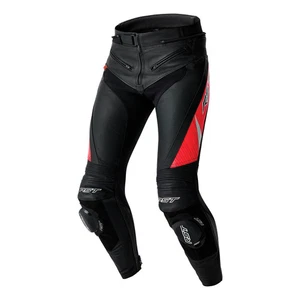 RST Tractech Evo D3O Moto Motorcycle Motorbike Leather Trouser Black / Fluo Red