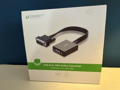 UGREEN DVI-D auf VGA Adapter | Aktiv Konverter 1080p | 24+1 Digital | In OVP