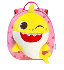 Pinkfong Baby Shark Wink Backpack Anti Lost Toddler Safety Harness Kids Bag Pink