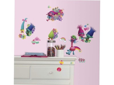 RoomMates RMK3400SCS DreamWorks Trolls Peel and Stick Wall Decals