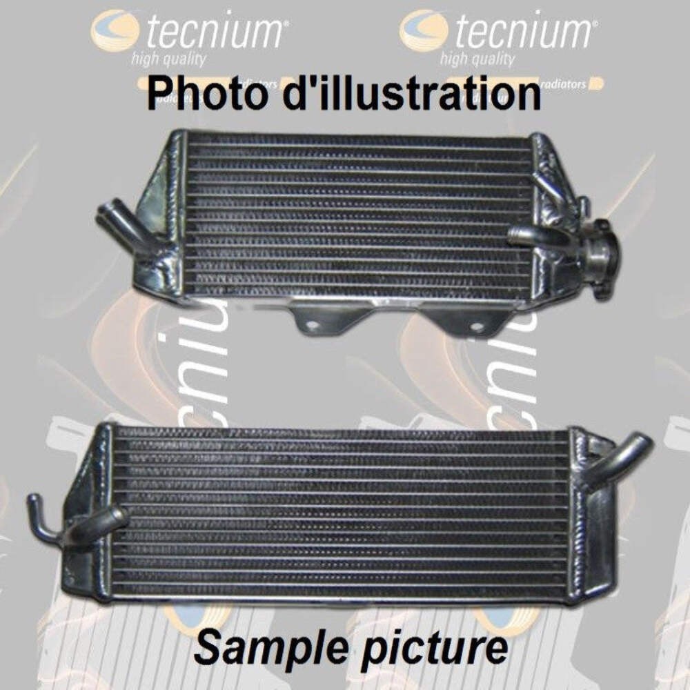 Radiateur droit Tecnium aluminium haute performance pour Yamaha WRF 250