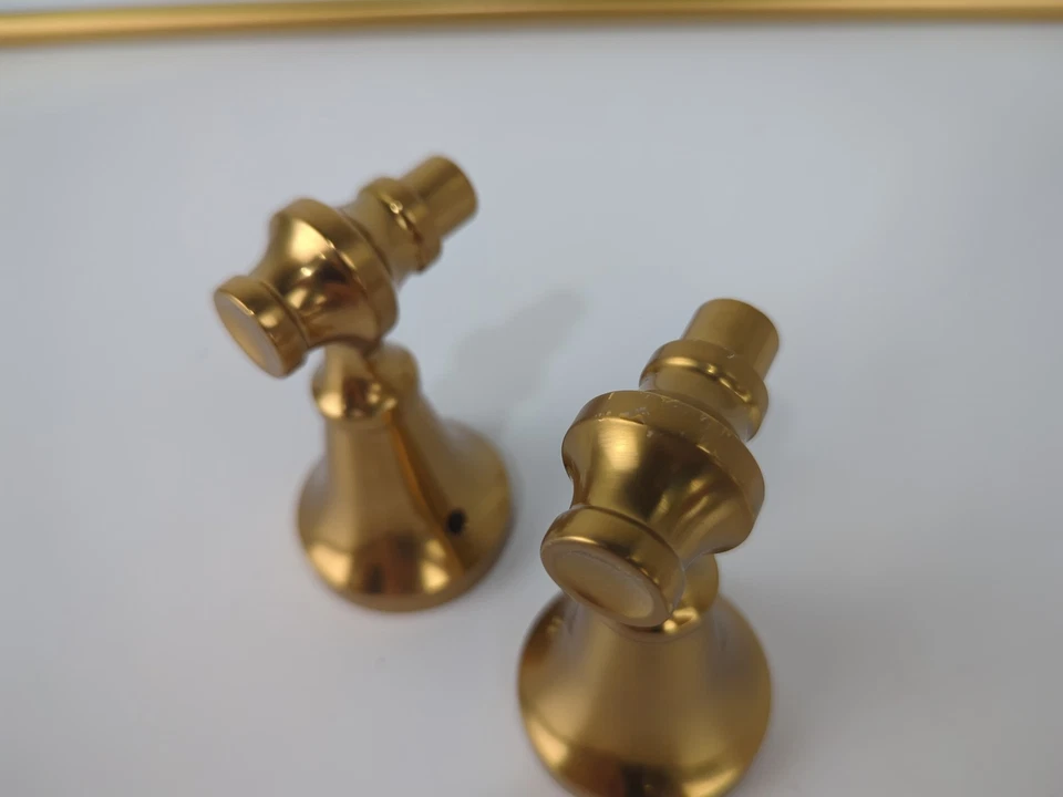 MOEN Colinet 24 in. Wall Mounted Single Towel Bar in Brushed Gold *scuffs* - Image 3 of 4