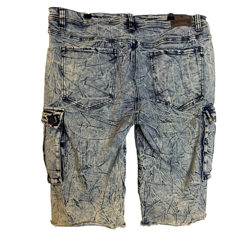 Bleeker & Mercer Jeansshorts Herren Größe 40 Distressed Streetwear Grunge - Bild 4 von 5