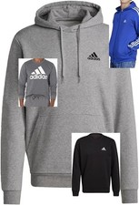 NEW Men's adidas sweatshirt, many sizes and colors, hoodie and crew styles