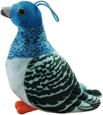 9.8inch Blue Pigeon Plush Toy,Soft Realistic Rock Pigeon Stuffed Animal Plush To