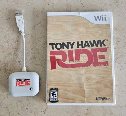 Tony Hawk Ride Nintendo Wii CIB w/ Manual + USB Receiver Dongle